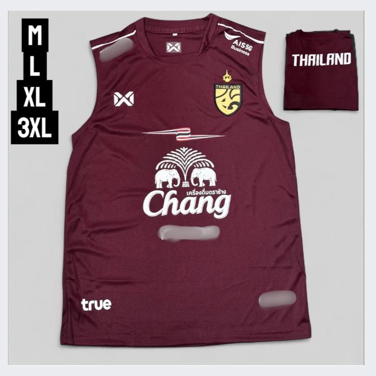 Tank Top Training Shirt Sleeveless THAILAND National Football Soccer JERSEY Round O Neck Polyester Uniform Sport Outdoor Unisex Elephant Logo M