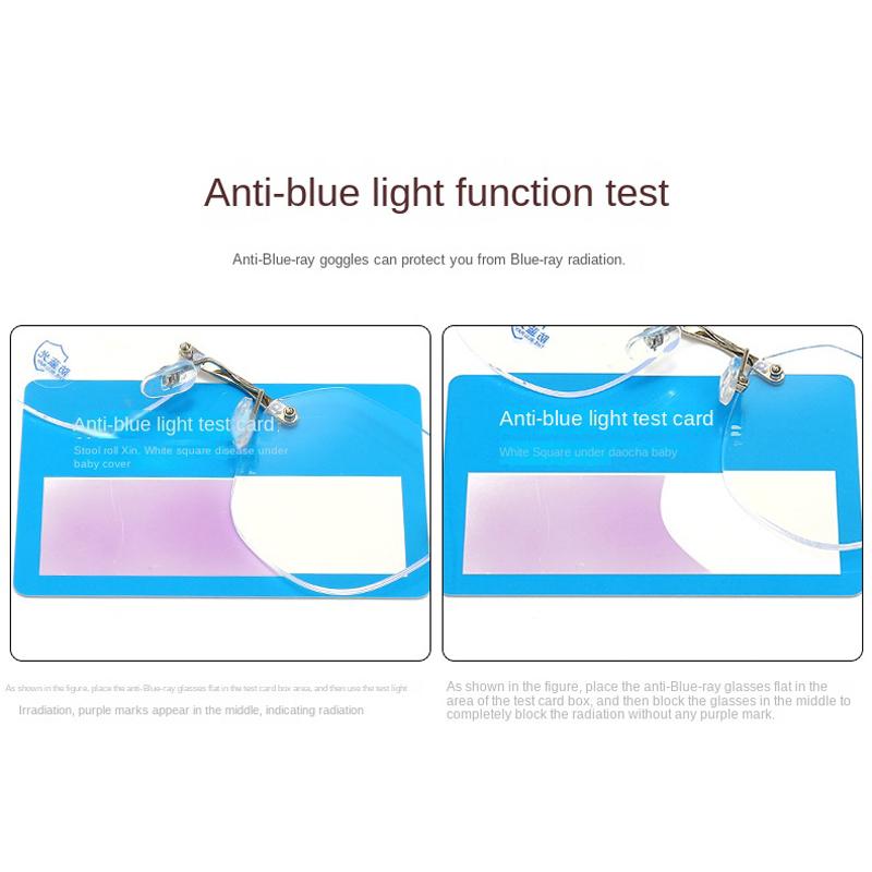 Anti Blue Light Glasses Women Men Frameless Retro Half Frame Computer Optical Vintage Square Eyewear for Eye Protection