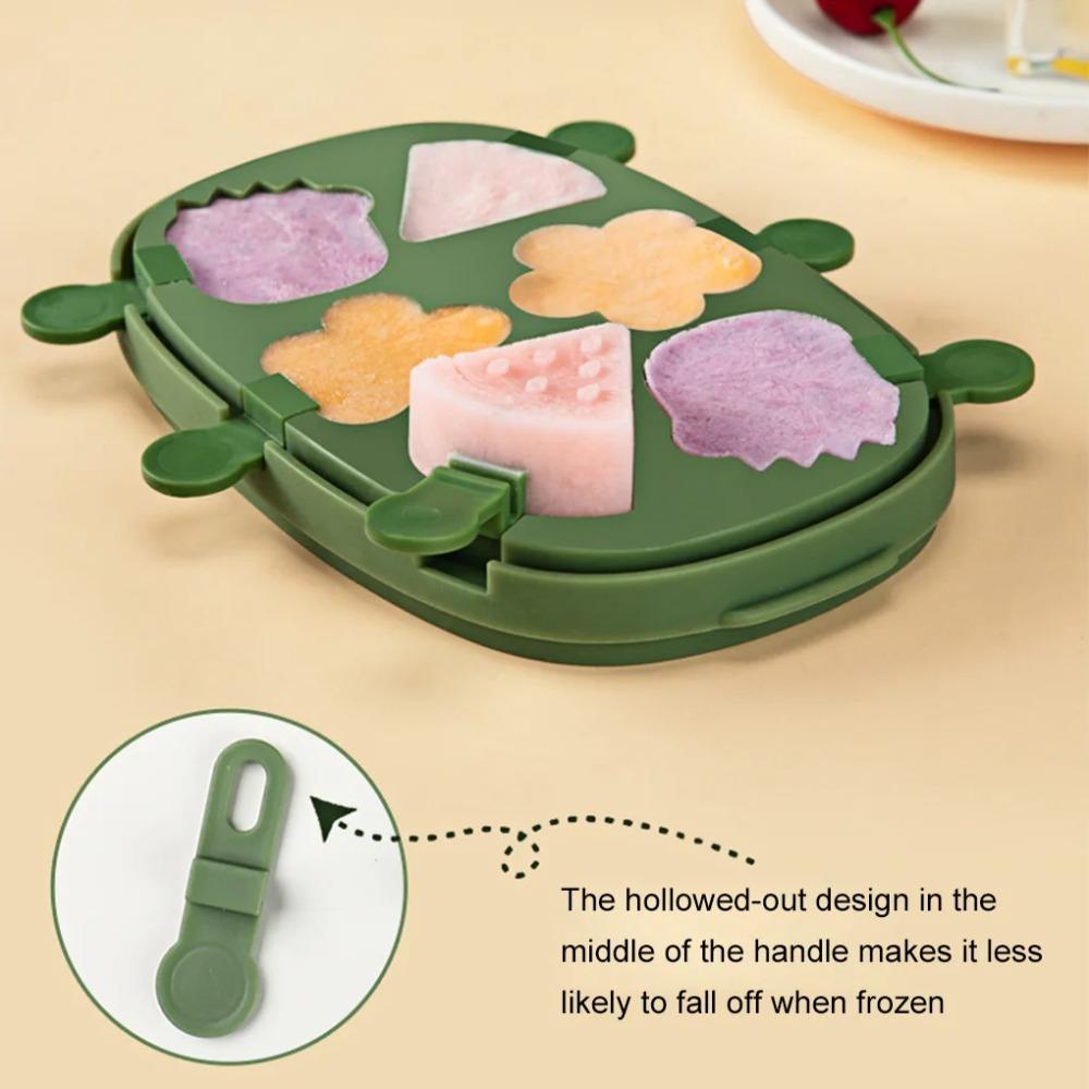 Dust Cover Ice Candy Maker with Ice Storage Box Ice Lolly Mold Cute Ice Pop Molds  Summer