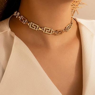 Fashion Stylish Choker Necklace for Women and Girls Gold