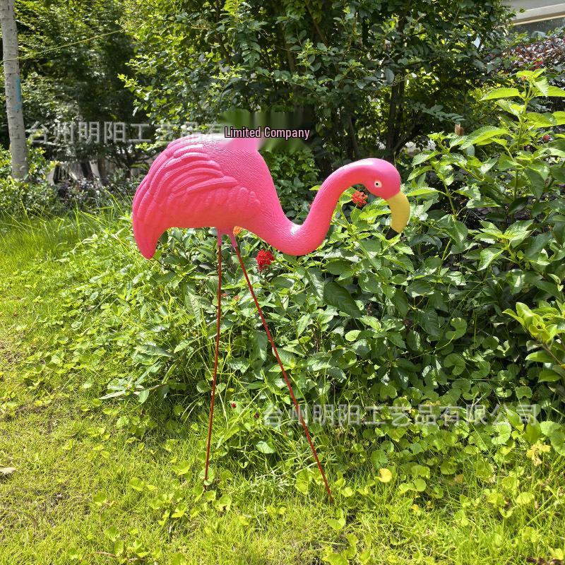 Cross-border Flamingo & Crane Outdoor Animal Decor Set for Garden or Wedding