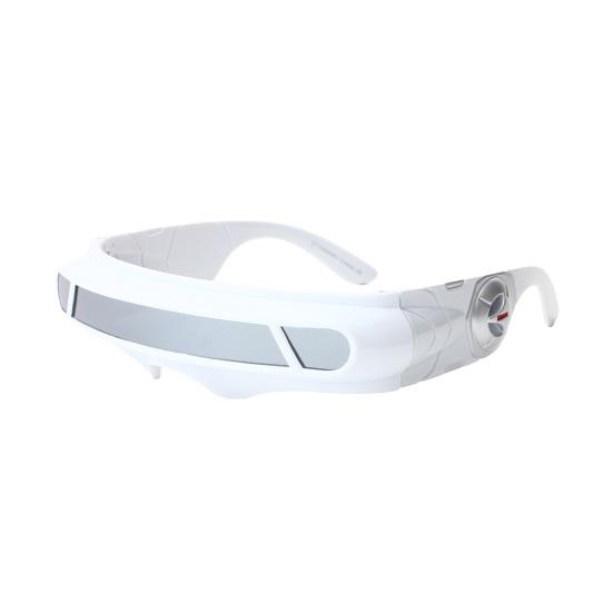 Futuristic Cyberpunk Sunglasses, UV400 Protection Sunglasses, Irregular Shape Punk Shades for Beach Party Outdoor Sports