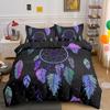 Dreamcatcher King Queen Duvet Cover Bohemian Style Bedding Set For Teen Girl Women Orange Sunset Scenery 2/3Pcs Soft Quilt Cover