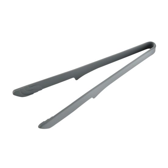 Non-Stick Silicone Tongs High Temperature Resistant Food Tongs Dishwasher Safe Kitchen Utensil for Grilling Steak Bread Food серый