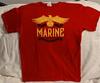 MARINE HOME OF THE BRAVE EAGLE MILITÄR AMERIKANSK USA T-shirt