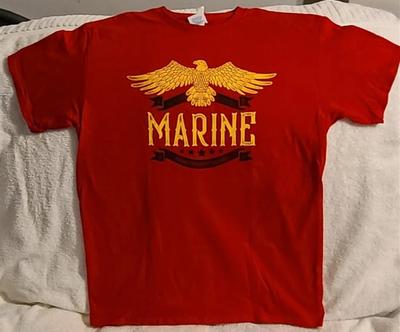 MARINE HEIM DER MUTIGEN ADLER MILITÄRISCH AMERIKANISCH USA T-Shirt