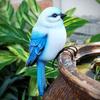 Hummingbird and Tit Bird Resin Garden Ornament for Outdoor Decoration
