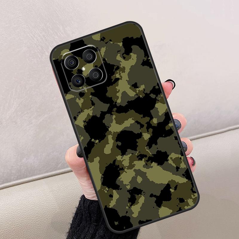 Military Army Camouflage For Honor Magic 8 6 7 Pro Case For Honor 400 Lite 200 50 70 90 X8c X8b X9a X9b X9c X9d Win RT