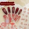 Festive Fireworks Gold & Silver Nail Stickers for New Year & Spring Festival
