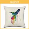 Versatile Cotton Linen Cushion Cover Featuring Cartoon Rainbow Animals For Stylish Decoration