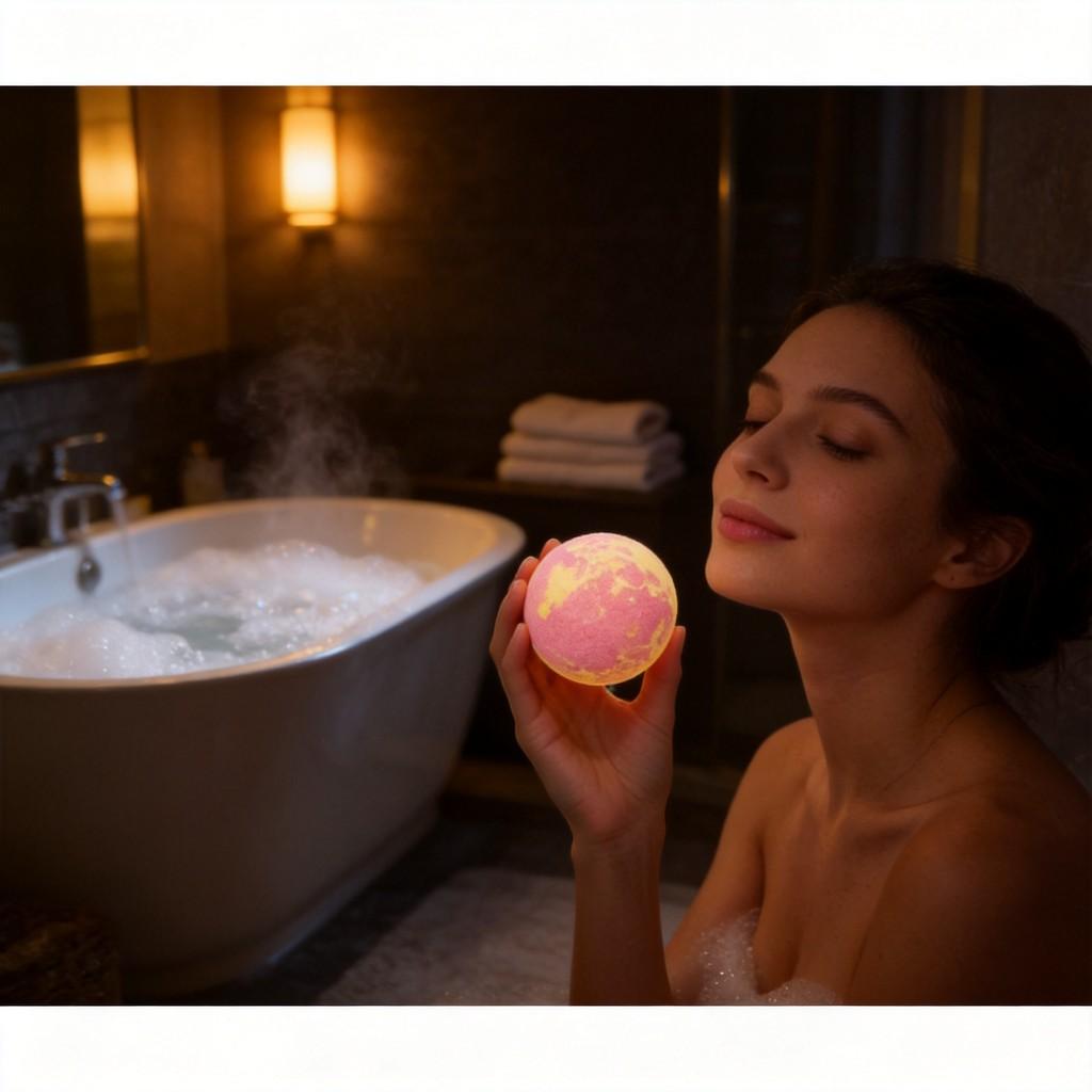 Palla da Bagno Idratante Con Profumo Floreale a Lunga Durata Per la Pulizia Quotidiana e la Delicata Esfoliazione della Pelle