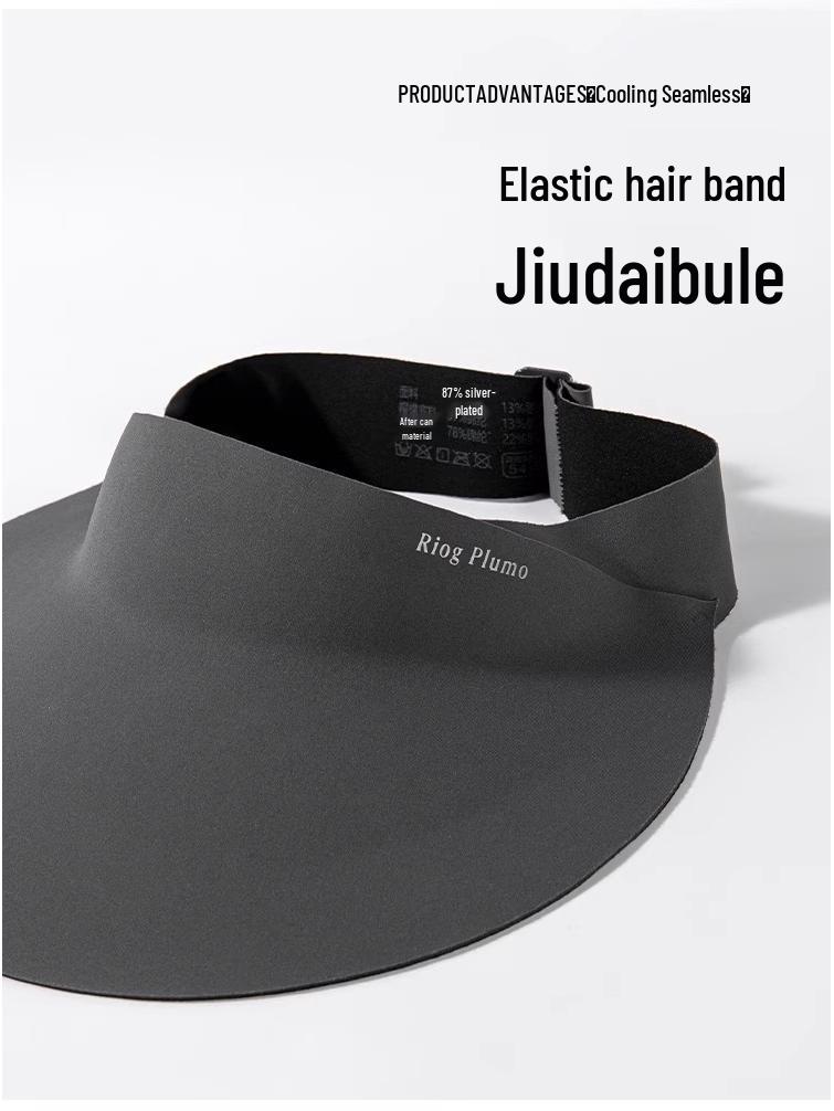 Women's Topless Seamless Anti-UV Visor Hat with Sun Mask - 2025 New Style