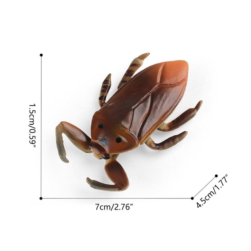 Simulation Insect Small Animal Toy Mosquitoes OrchidsMantis SpadeBeetle Simulation Animal Model Home Garden Ornaments