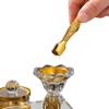 Creative Arabic Crystal Incense Burner with Clip Dual-Use Candle Holder Fragrance Diffuser Middle Eastern Parties Festive Decor