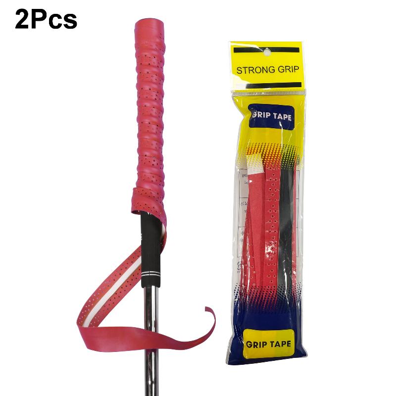 Golf Club Grip Tape Non-Slip Sweatproof PU Leather Golf Grips Wrapping Tape Easy Quick Replacement Swing Stability