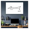 Picasso Painting Cute Dog Art Panel Van Gogh Frame Modern Poster Decorative Canvas Series Board Room Decoration Entrance Wall Hanging Sofa Background