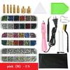 Rhinestones Applicator Kit, Bedazzler Kit with Rhinestones, Hot Fix Rhinestone Setter Tool Kit,Heat Fixed Machine Gun Set Fabric