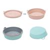Foldable Round Silicone Fryer Liner Dual Handles Non Stick Food Grade Heat Resistant Reusable Oven Baking Tray Basket Bowl