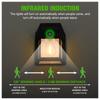 Solar Wall Light Tungsten Waterproof Wireless Motion Sensor Security Lamps Dusk To Dawn Exterior Lighting for Patio Porch Garage