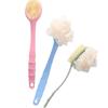 Dual-Sided Soft Bristle Bath Brush with Long Handle for Back Scrubbing and Body Exfoliation