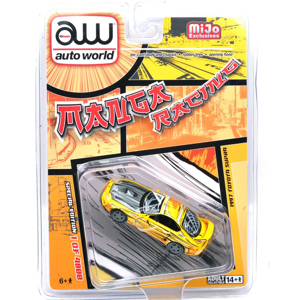 Auto World 1/64 Scale MiJo Limited Edition - 1997 Toyota Supra - Manga Art