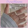 Elegant Bowknot Adjustable Ring For Women In Fashionable Copper Design Perfect For Everyday Wear