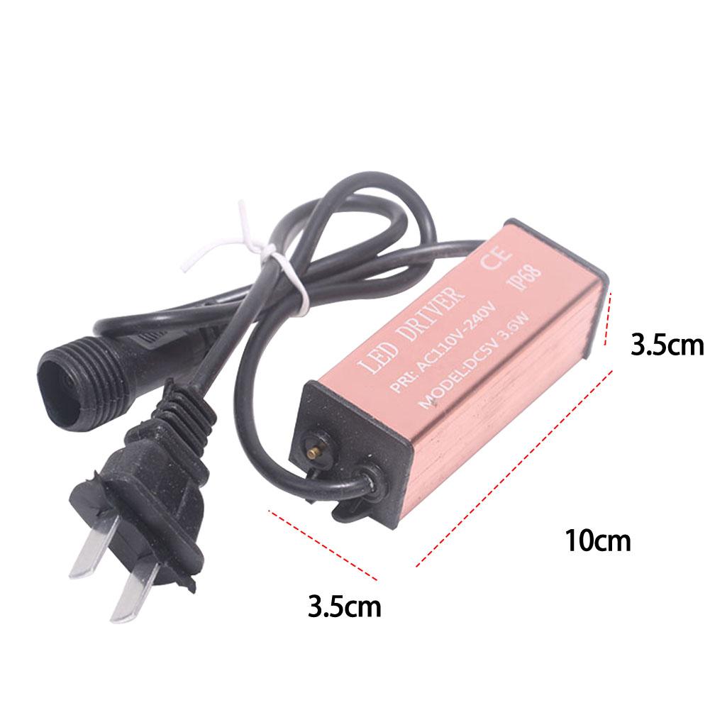 5V/24V Low Voltage LED Transformer 8 Functional Waterproof LED Transformer Power Off Memory US Plug for Christmas String Light