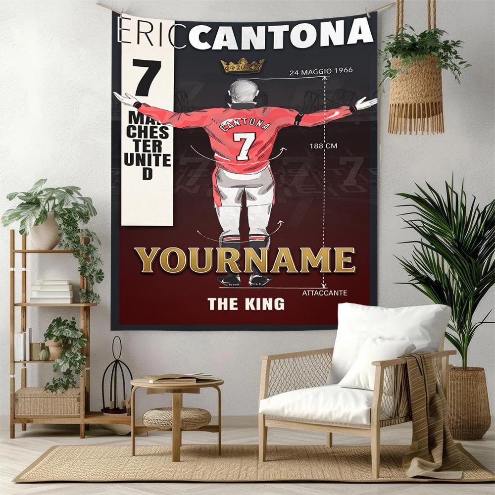 Manchester Custom Your Name Wall Decor Tapestry Art For Pet Memorial Birthdaywedding Party Backdrop Family Gift
