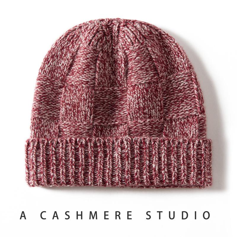 Cashmere Thickened Versatile Warm Ear Protector Minimalist Wind Cold Hat Fleece Hat Knitted Hat Men and Women