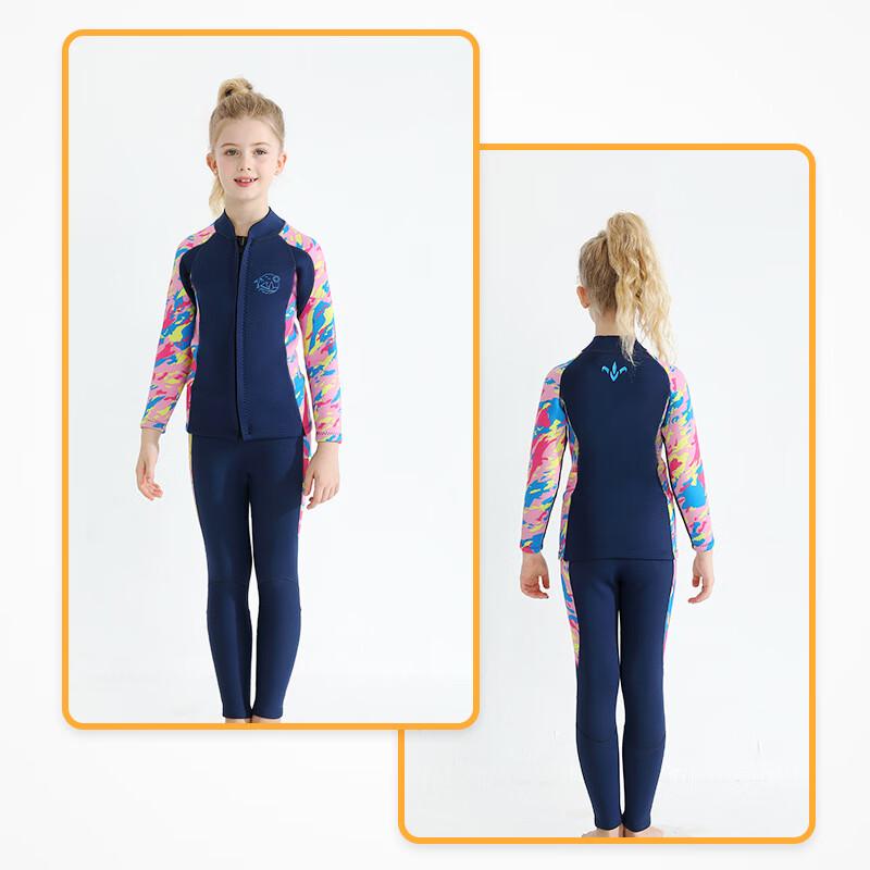 WEZHO Kinder 2,5mm Zweiteiliger Sommer Neoprenanzug