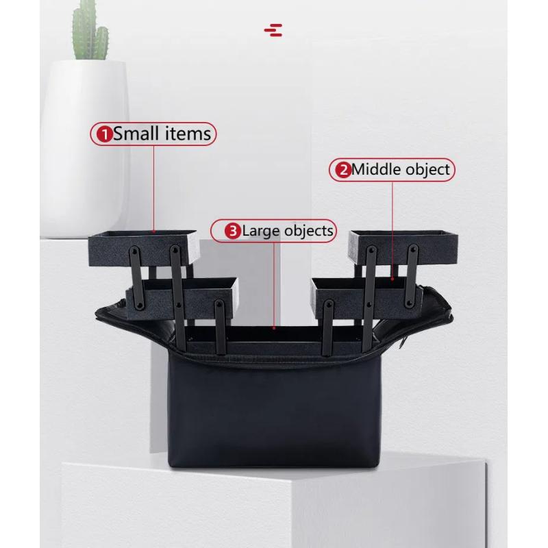 Große, mehrschichtige, professionelle Kosmetiktasche mit großem Fassungsvermögen, tragbare Nailart-Tattoo-Make-up-Toolbox, Make-up-Aufbewahrungstasche