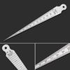 Stainless Steel 0-15mm Taper Gauge Aperture Scale Feeler Gauge Aperture Scale Hole Inspection Measuring Ruler