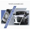 Large Size 1/18 Toyota Alphard MPV Alloy Car Model Diecast Metal Toy Vehicles Car Model Simulation Sound and Light Children Gift