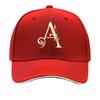 Elegant Botanical Letter A Monogram Sandwich Baseball Cap Sun Cap Outdoor Workouts Hat