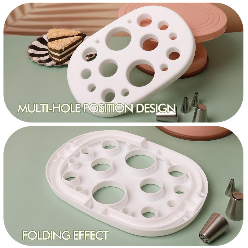 Foldable Pastry Bag Stand Cake Decorating Tools Icing Piping Bag Holder Fondant Cream Bag Storage Rack Kitchen Accessories