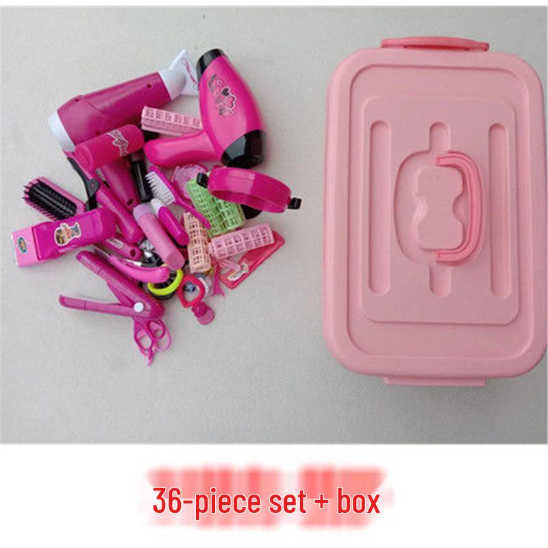 Kindergarten Hair Salon Playset: Dollhouse Barber & Hairdressing Tools