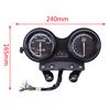 12V Motorcycle Odometer Speedometer Tachometer Oil Gauge Meter For Yamaha YBR125