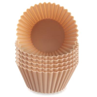 6X Silicone Molds for Baking Muffins Cupcakes For Muffins Cupcakes