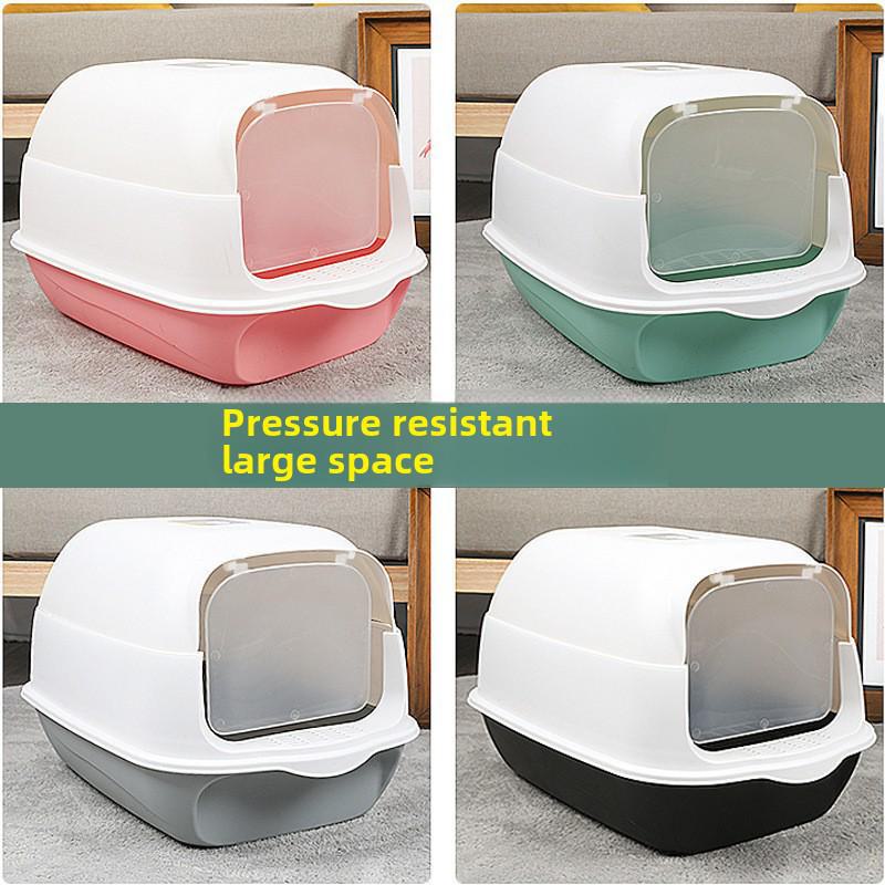 Fully Enclosed XL Odor-Proof Easy-Clean Cat Litter Box