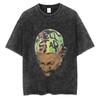 Dennis Rodman Basketbalové Grafické Tričko Pánské Vintage Prané Krátký Rukáv Trička Pánské Pánské Hip Hop Oversized Tričko Streetwear The Worm Tričko