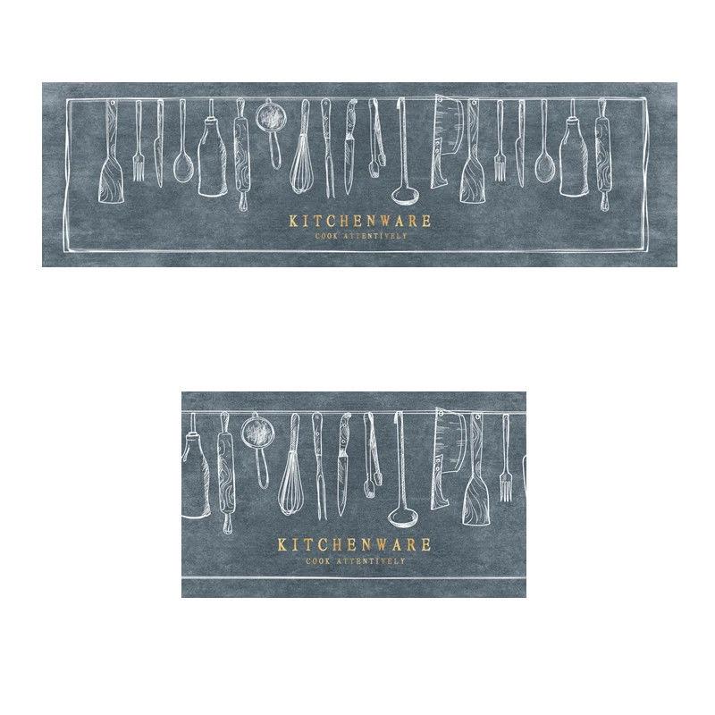 Kitchen Mat Kitchen Carpet Non-Slip Washable Bath Floor Mat Entrance Doormat Laundry Room Lounge Decor Rug Living Room Carpet