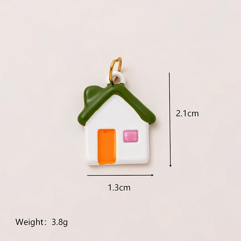 

1Pcs Small House Vertical Stripe Pattern Desk Decoration Simple Trendy Style Colorful Ornament for Home Bedroom Office