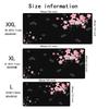 Pink cherry blossoms Mouse Pad Large Gaming Office Stitched Edges Non-Slip Rubber Base Extended Keyboard Mousepads Long Desk Mat