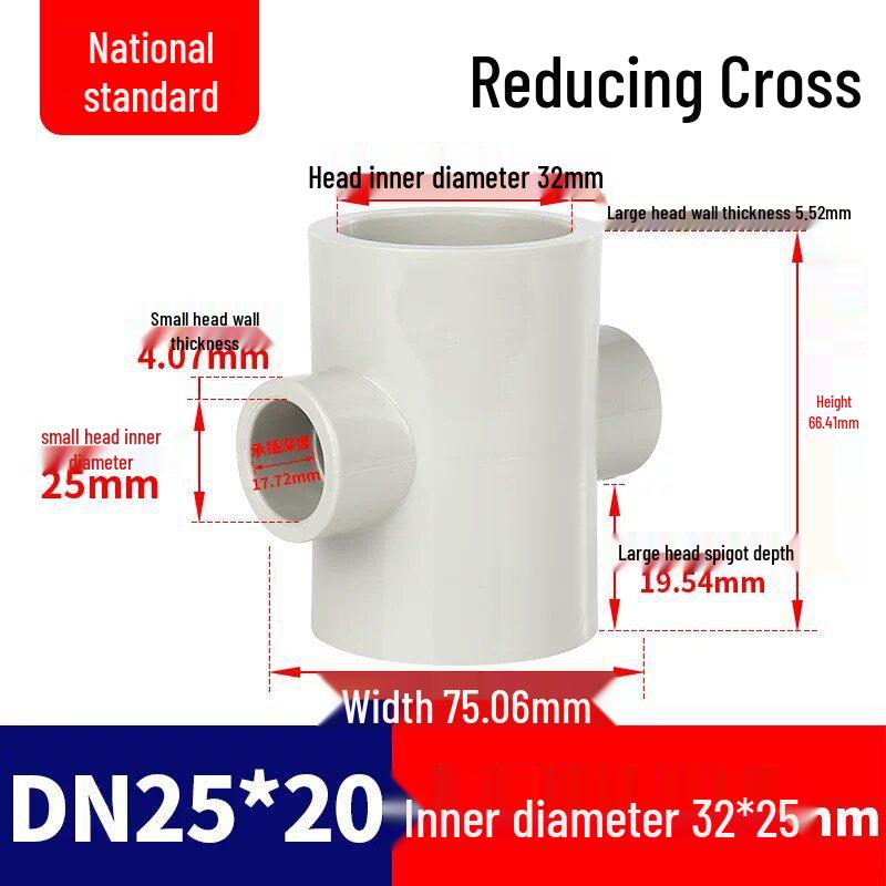 PPH Hot Melt Reducing Tee & Cross Tee Connector