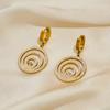 Luxury Gold-Plated Stainless Steel Jewelry Set with Diamond-Accented Necklace, Earrings, Bracelet, and Anklet