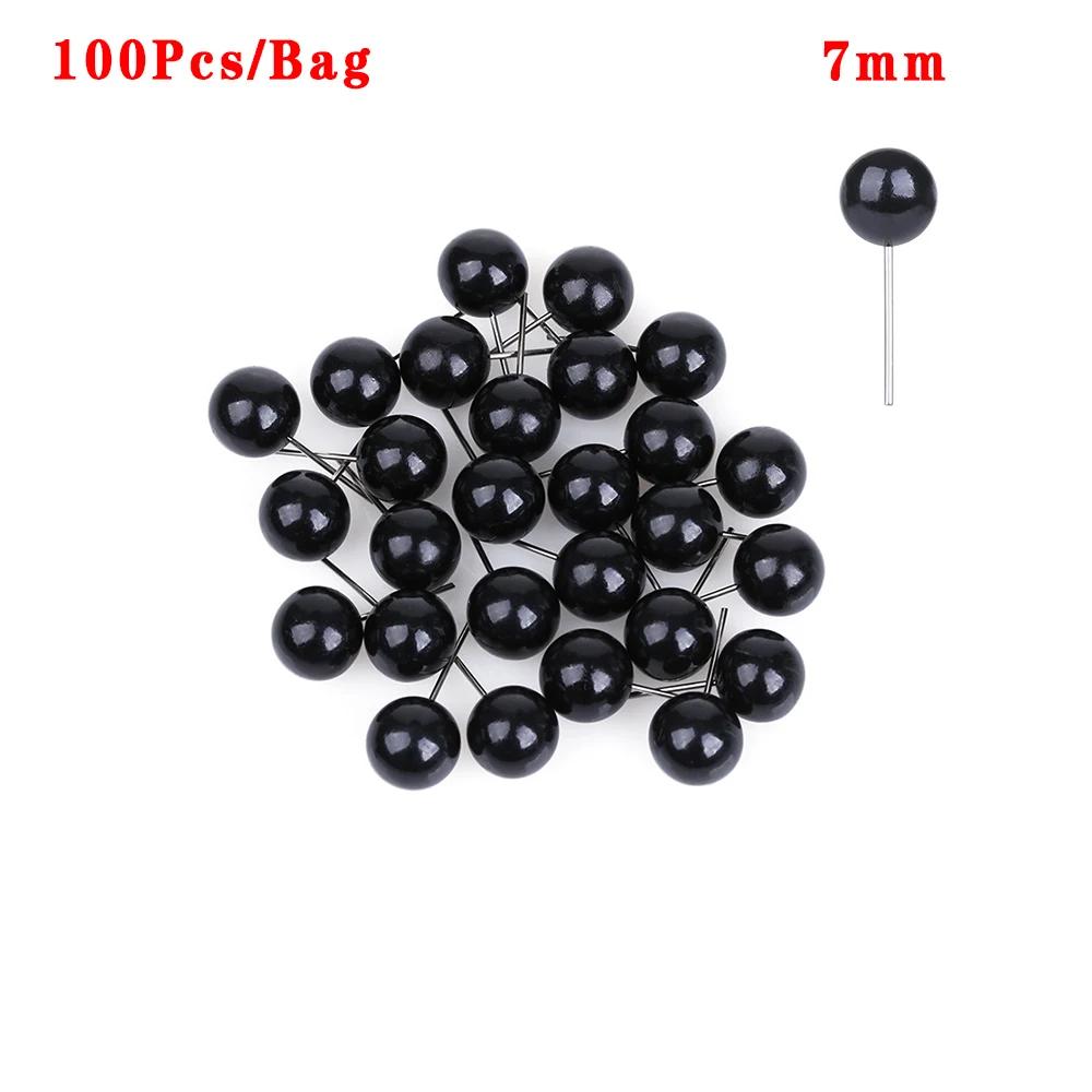 100Pcs Glass Eyes 4/5/8/10 Mm Needle Felting Teddy Bears Dolls Animals Black Eyes for DIY Hand Made Toy Doll Accessories