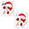 Self Adhesive Glass Stickers Christmas Static Window Clings Smiling Snowman Decals with Snowflake Decorative Patterns Waterproof PVC for Holiday