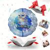 Owl Wind Spinner 2D Metal Garden Decor for Patio Yard Outdoor Hanging Ornament No Electricity Needed Easy Install Thanksgiving Christmas