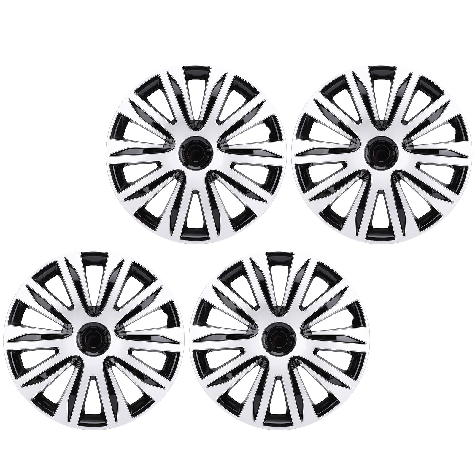 

4 шт. 16-дюймовый колпак ступицы колеса Полная защита Стильный вид Универсальная посадка Защелкивающийся R16 Крышка обода колеса