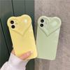 3d Love Heart Cute Phone Case For Iphone 14 11 12 13 Pro Max X Xr Xs 7 8 14 Plus Candy Color Solid Soft Silicone Tpu Back Cover